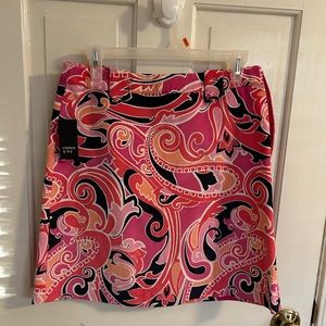 Crown & Ivy Navy Multi Skirt